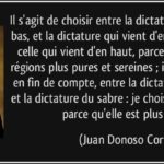 De la nécessité contextuelle de la dictature selon Donosò Cortès