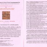 Souscription pour le Livre IV de &quote;Consummatum Est&quote; (Abbé Zins)