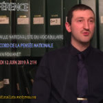 Annonce de l'exposé « Bataille Nationaliste du vocabulaire » sur « La Pensée nationale »