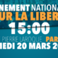 Journée nationale et mondiale de la liberté contre le délire globaliste prétendument sanitaire