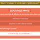 Abonnez-vous dès maintenant à notre Infolettre