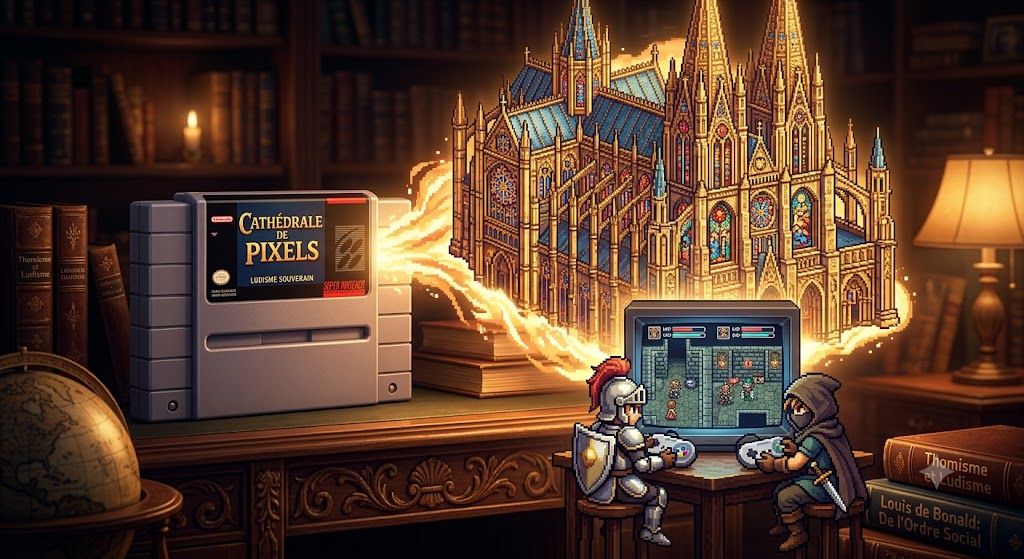 Refuge des cathédrales de pixels : éloge du jeu rétro-futuriste sans désillusion ni divertissement déréglé
